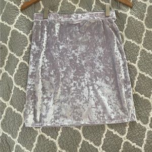 Lavender velvet skirt